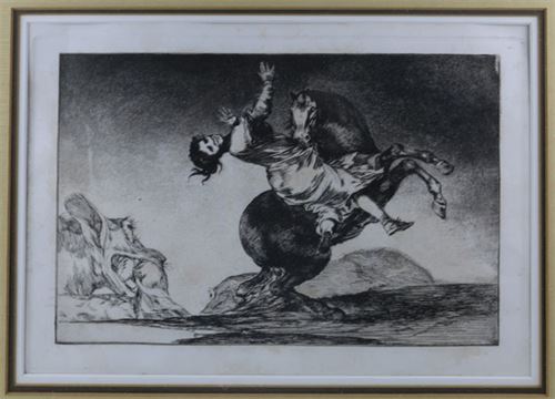 Woman Seized, Goya
