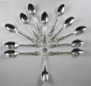 Gorham King George Soup Spoons (12)