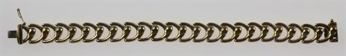 14K Gold Bracelet with Wishbone Motif
